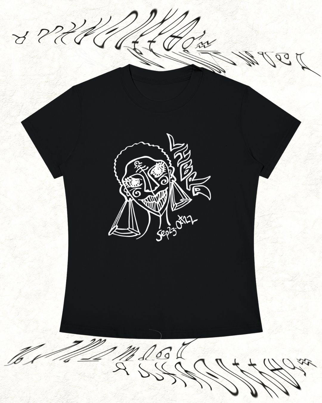 LIBRA SIS [B&W] Slim Fit TEE