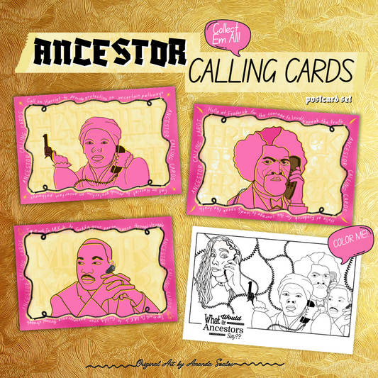 ANCESTOR CALLING CARDS postcard set