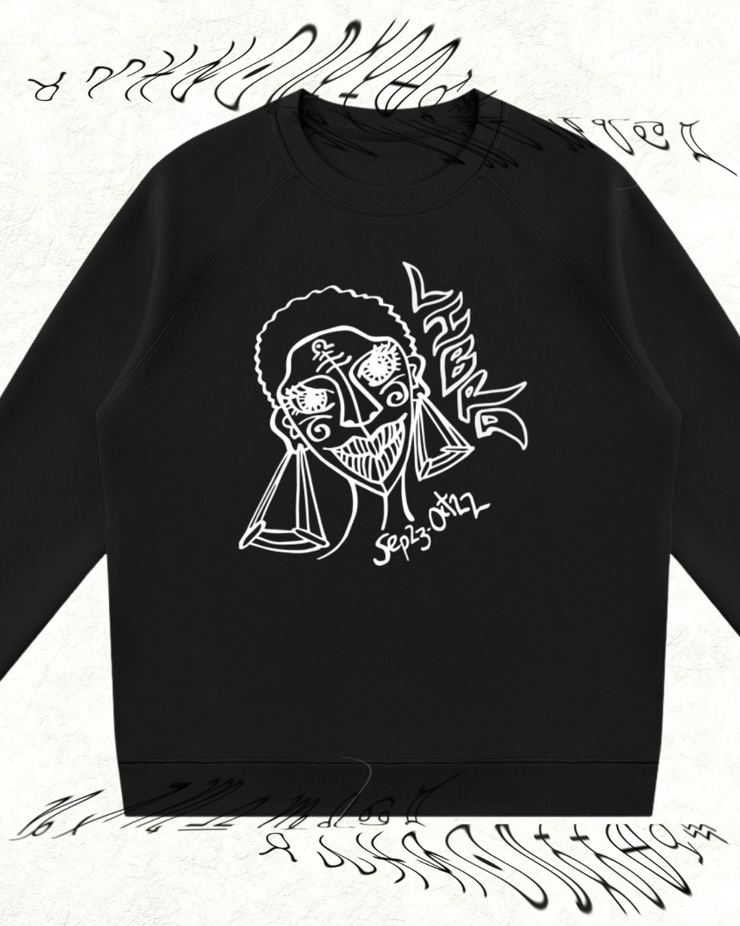 LIBRA SIS [B&W] Crewneck Sweatshirt
