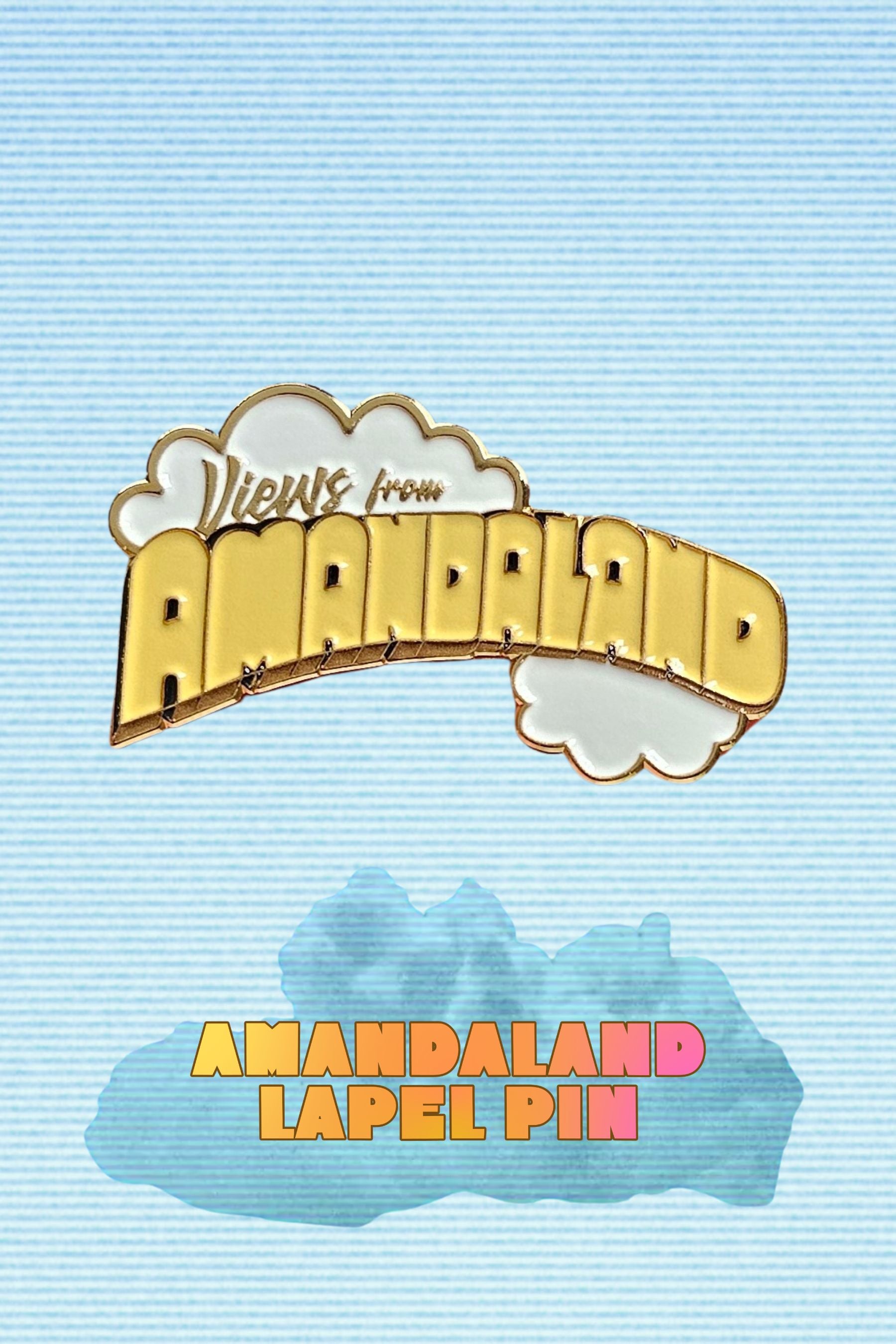 AMANDALAND lapel pin + bookmark