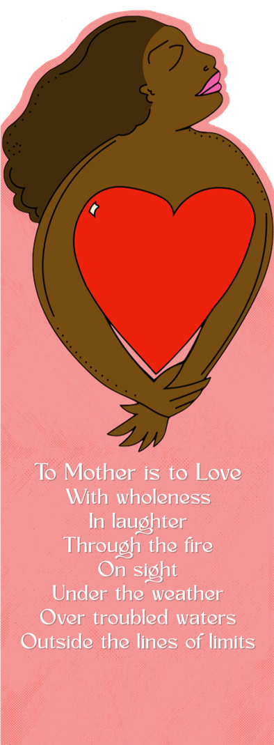 Love is A Mother LAPEL PIN + BOOKMARK