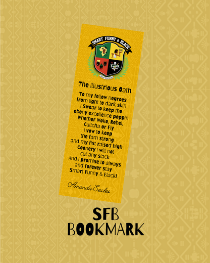 Smart Funny & Black Lapel Pin [w/ bookmark]